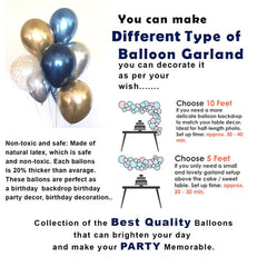 13th Birthday Decoration Kit for Boys & Girls - 42 Pcs, Blue Decoration Kit with Confetti Balloons