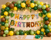 Jungle Theme Birthday Decoration Kit for Kids