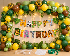 Jungle Theme Birthday Decoration Kit for Kids