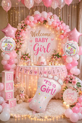 Premium Baby Girl Welcome Decoration Set