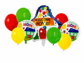Welcome Home Decoration Balloon Combo Set | Welcome Home Foil Balloons with Colorful Latex Balloons for Homecoming Party, Family Welcome, Surprise Decoration Kit