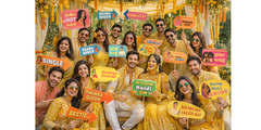 FERRYWALA Haldi Photo Booth Props Set – 15 Pcs Funny Wedding Props | Bridal Shower, Haldi Ceremony Decoration Accessories
