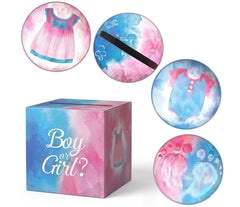Ferrywala Boy or Girl Gender Prediction Voting Box Kit with Cards – Baby Shower Game Kit, 1 Box + 40 Voting Cards (Boy & Girl), Fun Party Activity for Baby Shower Decorations
