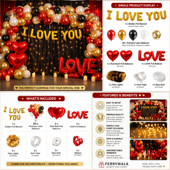I LOVE YOU Decoration Combo