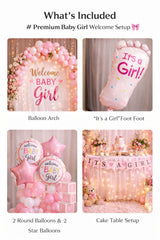 Premium Baby Girl Welcome Decoration Set